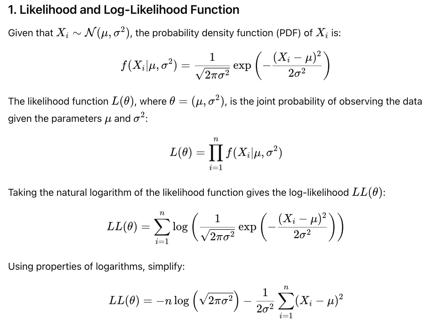 Maximum Likelihood Estimation